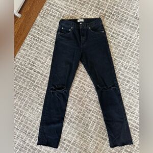 Agolde Mid Rise Cherise black jeans